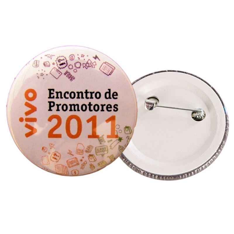 Botton Personalizado de Metal Santa Catarina - Pin Broche Personalizado