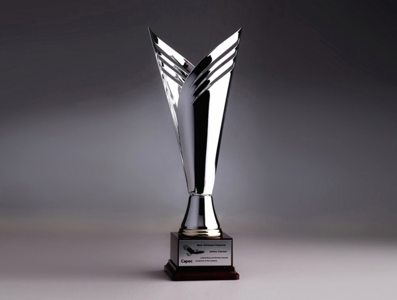 Troféu de Metal Santa Catarina - Troféu de Plástico
