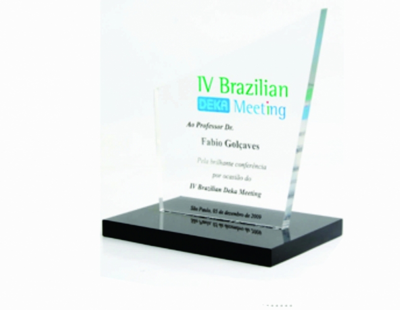 Troféu de Plástico a Venda Santa Catarina - Troféu de Aço Escovado